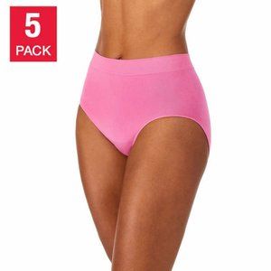 NIB Carole Hochman Ladies Seamless Brief 5-Pack Colors Panty Size L $70 8HL059